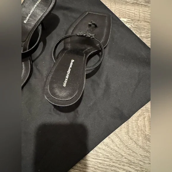 Alexander Wang Black Minimalist Sandals - Picture 9 of 11